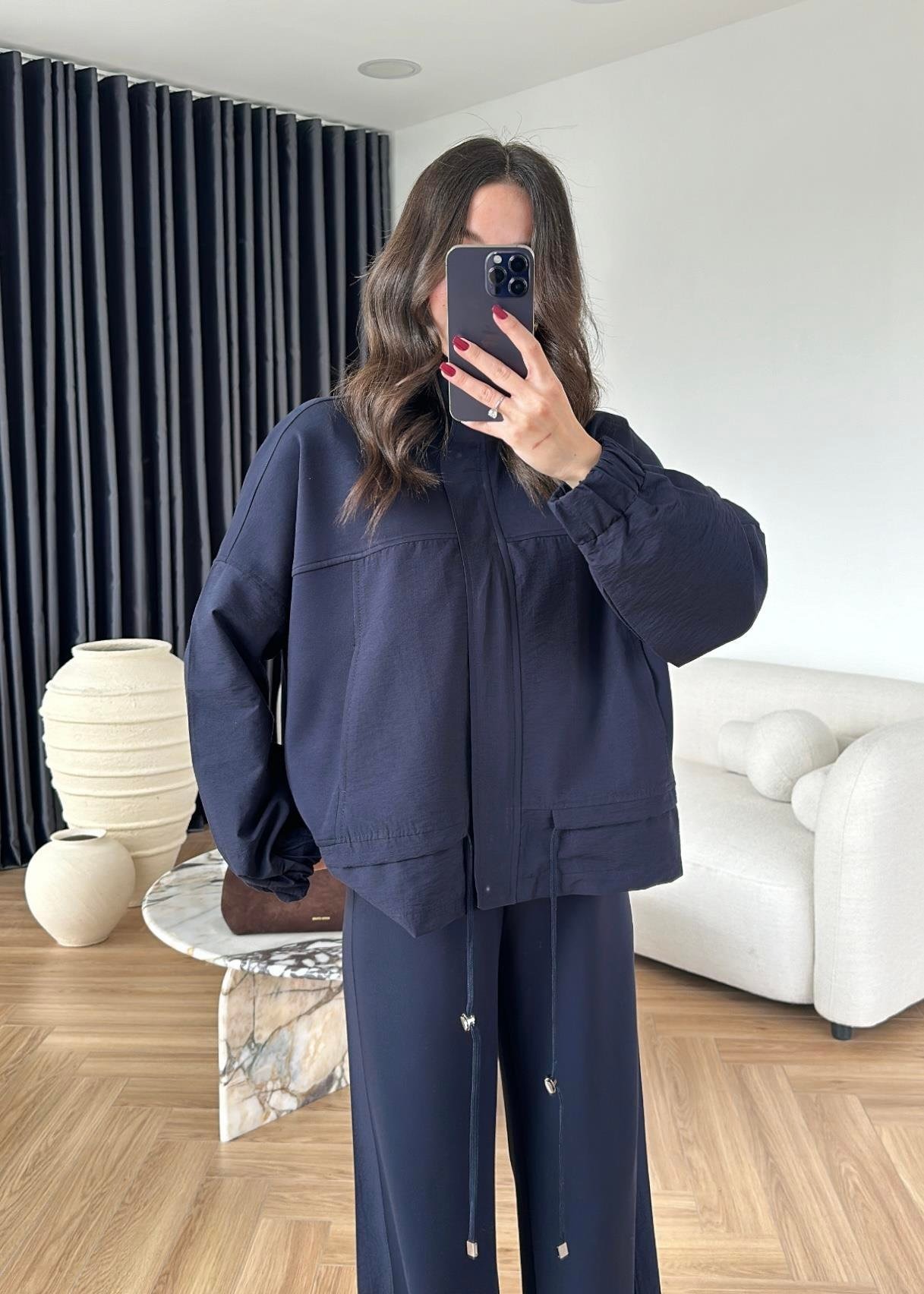 Paraşüt Detaylı Takım LACİVERT